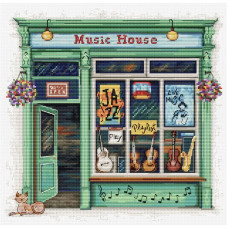 Набір для вишивання хрестиком Luca-S Будинок музики (B1440)