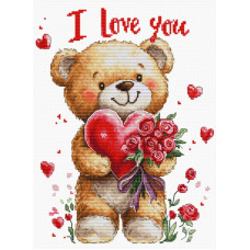 Набір для вишивання хрестиком Luca-S Букет кохання (B1441) Набір для вишивання хрестиком Luca-S Букет кохання (B1441)