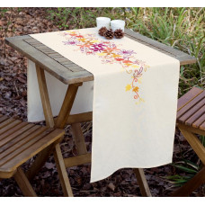 Набір для вишивання хрестиком Vervaco Доріжка на стіл Осіннє листя (PN-0145464)