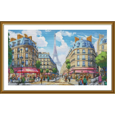 Набір для вишивання хрестиком Нова Слобода Вулицями Парижа (СР3381)