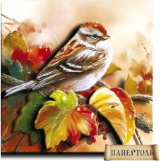 Багатошарова картина з паперу Tela Artis Осіння пташка (РТ150103)