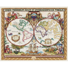 Набір для вишивання Janlynn - Карта Стародавнього Світу - Olde World Map (015-0223)