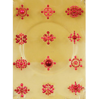 Наклейки з половинок перлів та стразів Prima, Rosy (530686)