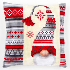 Набір для вишивання хрестиком Vervaco Подушка Різдвяні гноми (PN-0156878)