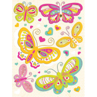 Наклейки об'ємні 3D K & Company Серця і метелики (569126)