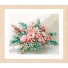 Набір для вишивання хрестиком LanArte Букет квітів (PN-0169794)