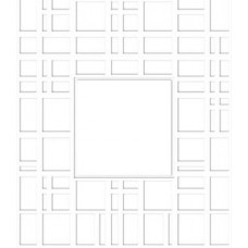 Заготовка для листівки з конвертом Die Cuts, Білі шалені квадрати (14 х 10,5) Embossed cards (CM-025-00013) (34)