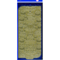 Наклейки Starform Тортики золоті (1201)