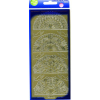 Наклейки Starform Віяла золото (1014)