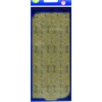 Наклейки Starform Квіти золото (1140)