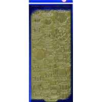 Наклейки Starform Кавовий сервіз золото (1197)