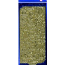 Наклейки Starform Кавовий сервіз золото (1197)