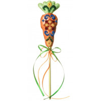 Набір для вишивки бісером на штучній шкірі «Топпер Морква» FLBB-187