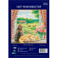 Набір для вишування хрестиком Світ можливостей Муркотливе літо (190 SM-N)