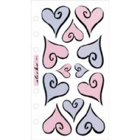 Наклейки з веллуму Sticko Сердечки (SPVM-51)