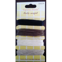 Набір бавовняних шнурів для біжутерії Чарівна мить, 4 шт.(10439)