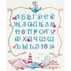 Набір для вишивання хрестиком Panna Морський алфавіт (МТ-1945)