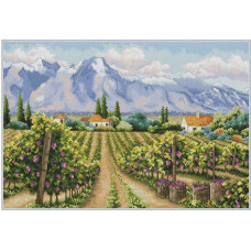 Набір для вишивання хрестиком OLANTA Виноградні поля (VN-196)