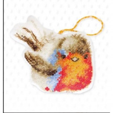 Набір для вишивання хрестиком Luca-S Новорічна іграшка Пташка (JK029)
