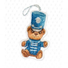 Набір для вишивання хрестиком Luca-S Новорічна іграшка Ведмедик (JK026)
