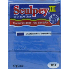 Полімерна глина Sculpey III Polymer Clay, Blue (063)