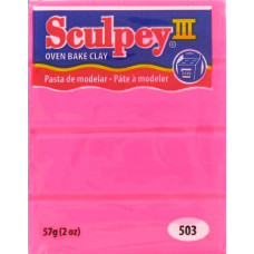 Полімерна глина Sculpey III Polymer Clay, Hot Pink (503)