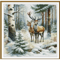 Набір для вишивання хрестиком Нова Слобода Зимова прогулянка (РЕ2006)