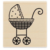 Гумовий штамп Stampabilities Дитячий баггі (D1170)