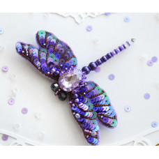 Набор для изготовления брошки Tela Artis Фиолетовая стрекоза (Б-211)