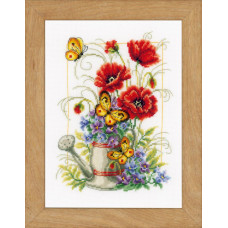 Набір для вишивання хрестиком Vervaco Лійка з квітами (PN-0021583)