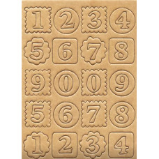 Вирубки з чипборду Чарівна мить Цифри, 2 листа (22613)