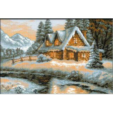 Набір для вишивання хрестиком Ріоліс Заміський пейзаж. Зима (1080)