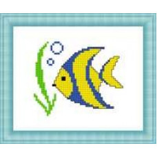 Набір для вишивання хрестиком Зроблено з любов'ю Смугаста рибка (М-040)