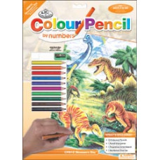 Набір для малювання картини олівцями Royal Brush Динозаври (CPN12)