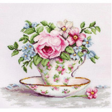 Набір для вишивання хрестиком Luca-S Квіти в чайній чашці (BA2321)