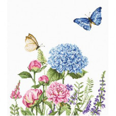 Набір для вишивання хрестиком Luca-S Літні квіти та метелики (B2360)