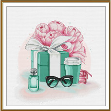 Набір для вишивання хрестиком Нова Слобода Подарунок від Тіффані (СР2376)