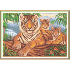 Набір для вишивання хрестиком Panna Логово тигра (Ж-1001)