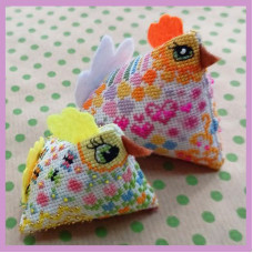 Набір для вишивання хрестиком OLANTA Курка з курчам (VN-265)