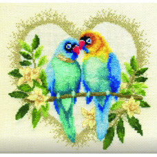 Набір для вишивання хрестиком Crystal Art Нерозлучники.Разом назавжди (ВТ-269) Набір для вишивання хрестиком Crystal Art Нерозлучники.Разом назавжди (ВТ-269)