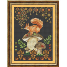 Набір для вишивання хрестиком OLANTA Грибочок для білочки (VN-271)