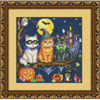 Набір для вишивання хрестиком OLANTA HALLOWEEN KITTEN (VN-281)