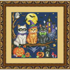 Набір для вишивання хрестиком OLANTA HALLOWEEN KITTEN (VN-281) Набір для вишивання хрестиком OLANTA HALLOWEEN KITTEN (VN-281)