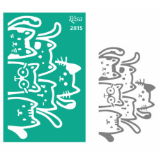 Трафарет багаторазовий універсальний Елементи та написи Kids, ROSA TALENT, 13х20, 0,5мм (№2815)