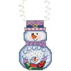 Набір для вишивання Janlynn Святковий сніговик зі сніжками (21-1193)