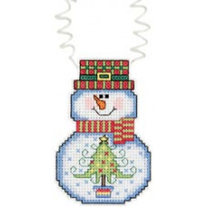 Набір для вишивання Janlynn Святковий сніговик з ялинкою (21-1194)