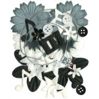Набір квітів та прикрас Blue Hills Studio Potpourri Чорно-Білі (BHS-IGP-31)