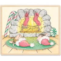 Гумовий штамп House-Mouse Designs Біля димоходу з обережністю (HMKR-1047)