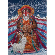 Набір для вишивання хрестиком Абріс Арт Зимова мотанка (AH-314)