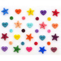 Набір декоративних гудзиків Jesse James & Co Багато форм (3255)